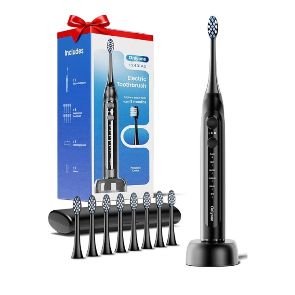 Sonic Electric Toothbrush for Adults, Rechargeable Ultrasonic